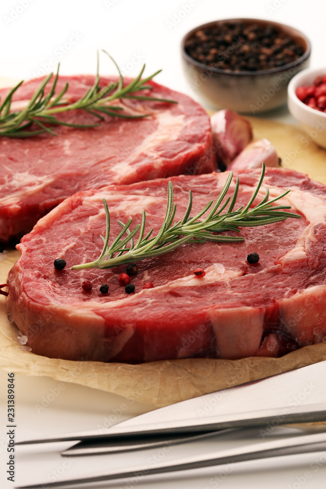 Steak raw. Barbecue Rib Eye Steak, dry Aged Wagyu Entrecote Steak. Steak raw. Barbecue Rib Eye Steak, dry Aged Wagyu Entrecote Steak.