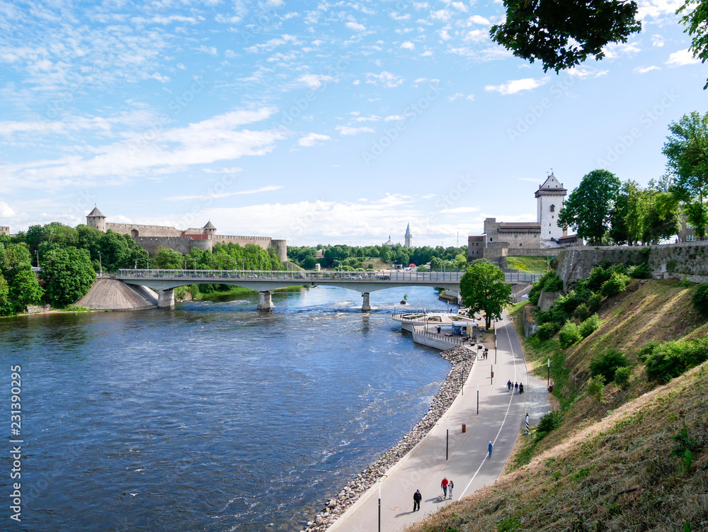 Ivangorod and the Narva fortresses.