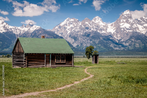 mormon row house in the tetons