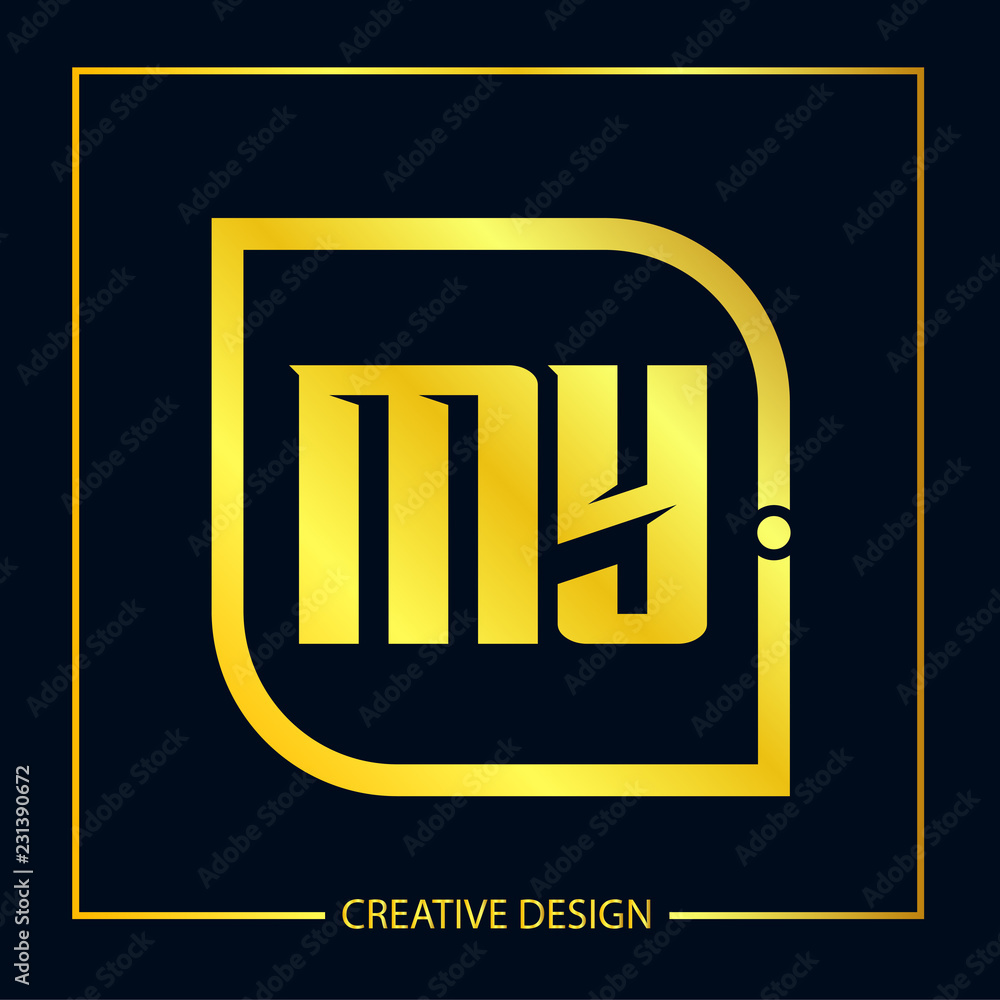 Initial Letter MY Logo Template Design Vector Illustration Initial Letter MY Logo Template Design Vector Illustration