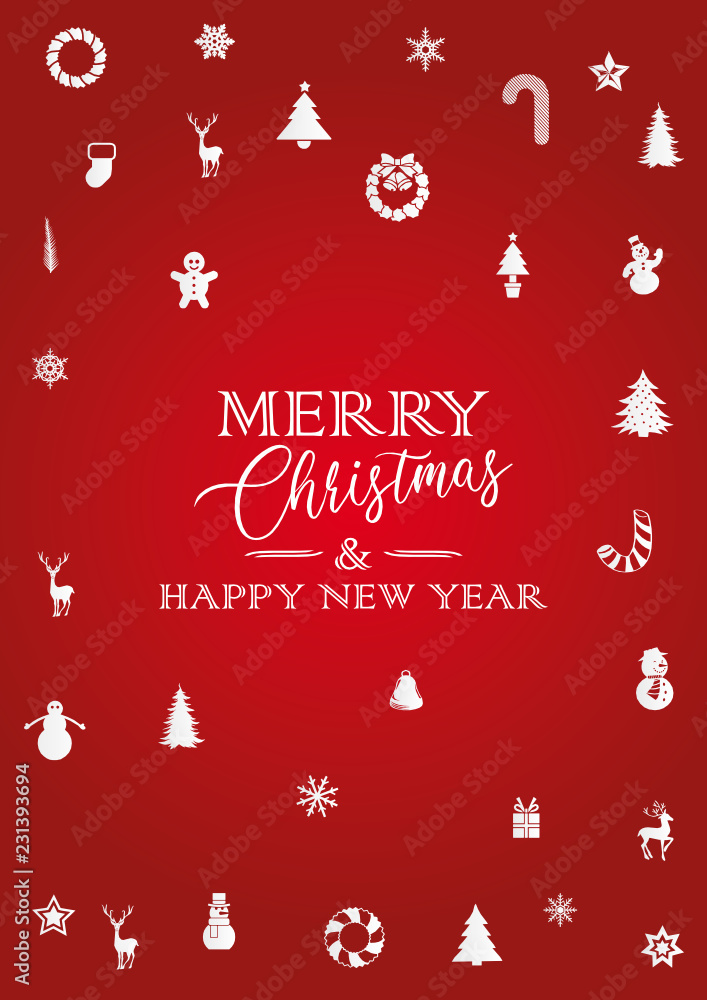 Merry red symbol Merry red symbol