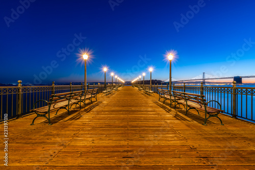 Photography San Francisco at Blue Hour from Pier 7
