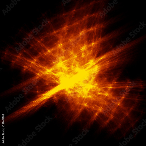 Abstract sparkling energy motion fractal 