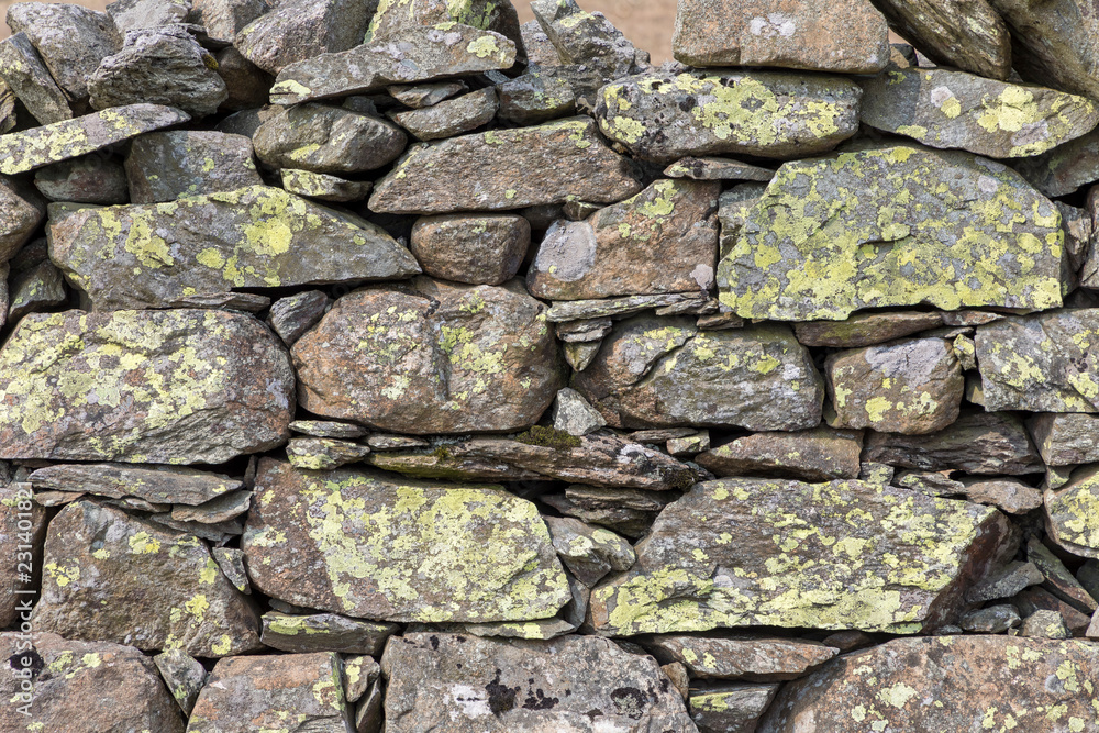 Dry stone wall