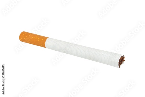 Cigarette on white
