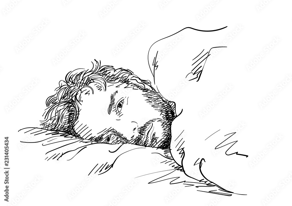 7000 Drawing Of A Sleeping Person Illustrations RoyaltyFree Vector  Graphics  Clip Art  iStock