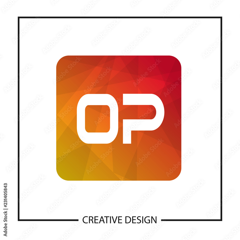 Initial Letter OP Logo Template Design Vector Illustration Initial Letter OP Logo Template Design Vector Illustration