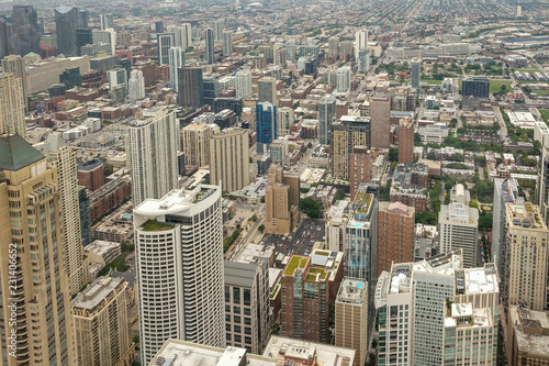 aerial view of Chicago