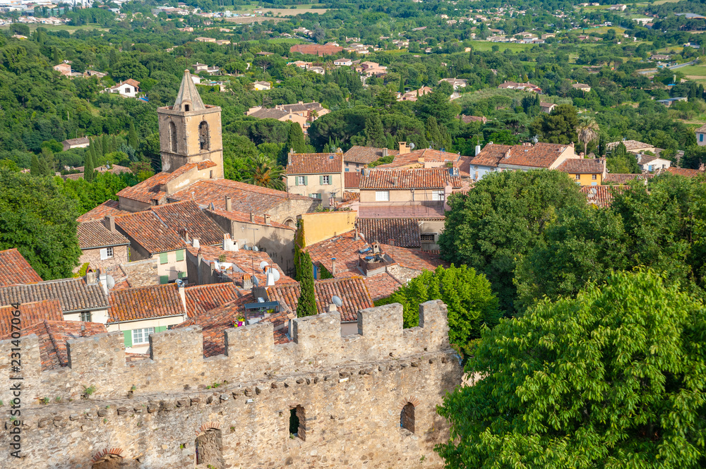 Townscape of Grimaud Village
