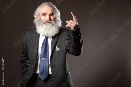 Grandpa with a big beard. A...
