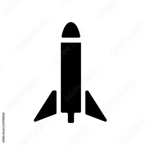 Missile icon. Trendy Missile logo concept on white background from army and war collection