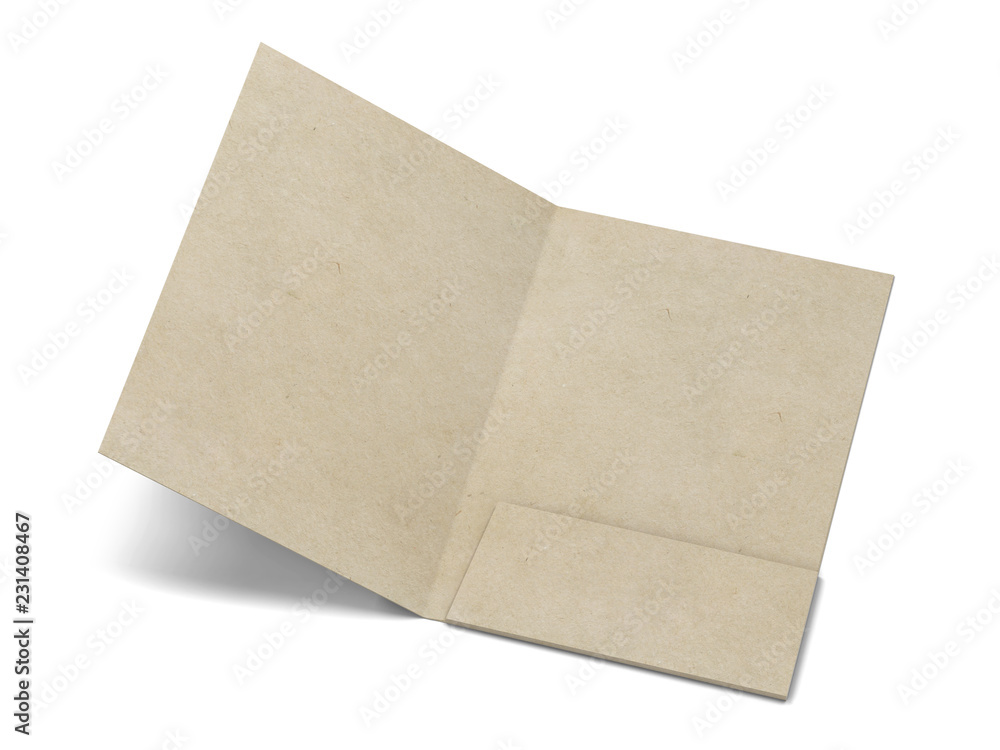 Blank paper folder mockup Blank paper folder mockup