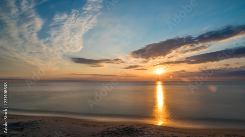 The coastline along the Baltic coast with perfect sunshine © Andy Hoech