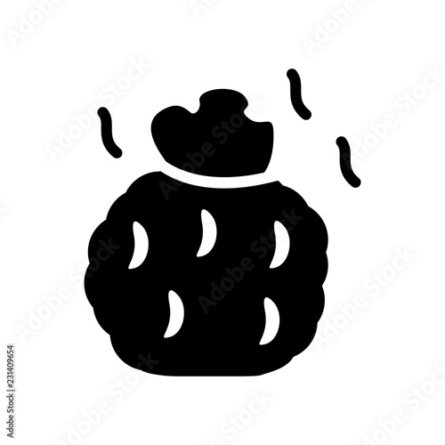 trash bag icon. Trendy trash bag logo concept on white background from cleaning collection