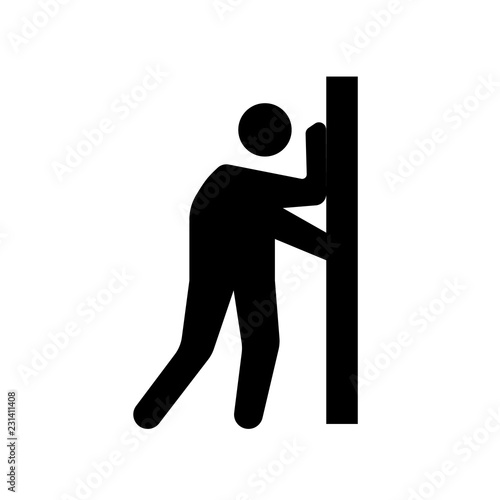 frustrated human icon. Trendy frustrated human logo concept on white background from Feelings collection