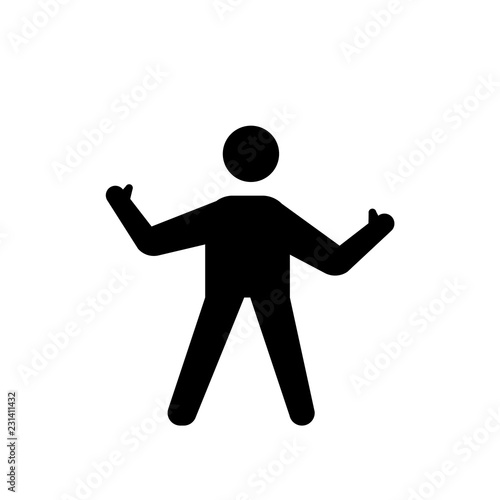 good human icon. Trendy good human logo concept on white background from Feelings collection