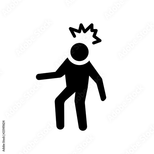 irritated human icon. Trendy irritated human logo concept on white background from Feelings collection