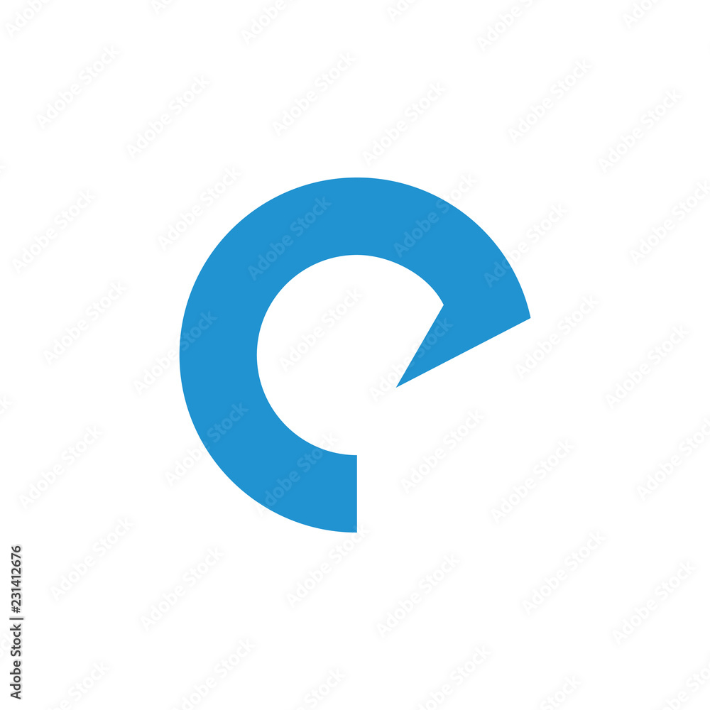 letter c curves motion logo vector letter c curves motion logo vector