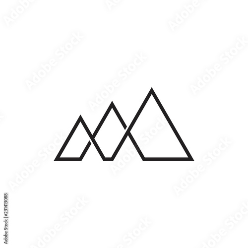 mountain infinity lines simple logo