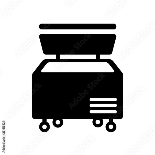 Freezer icon. Trendy Freezer logo concept on white background from Furniture and Household collection