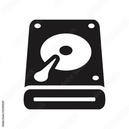Harddrive icon. Trendy Harddrive logo concept on white background from hardware collection