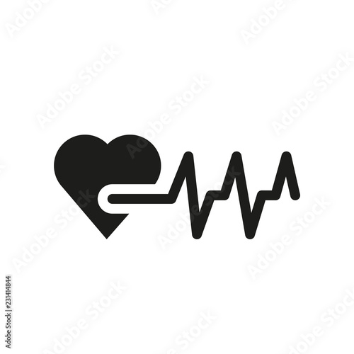 Heart rate icon. Trendy Heart rate logo concept on white background from Health and Medical collection