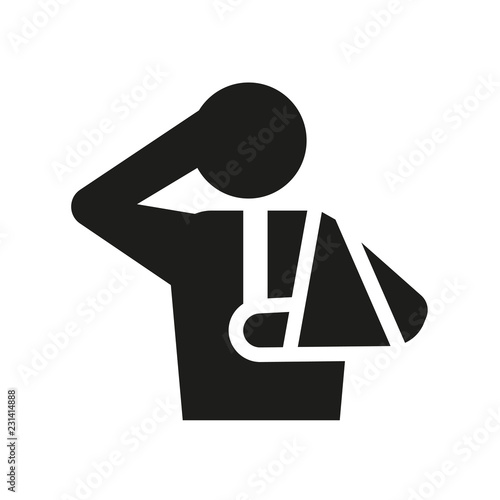 Injury icon. Trendy Injury logo concept on white background from Health and Medical collection