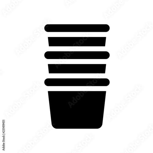 custard cup icon. Trendy custard cup logo concept on white background from kitchen collection