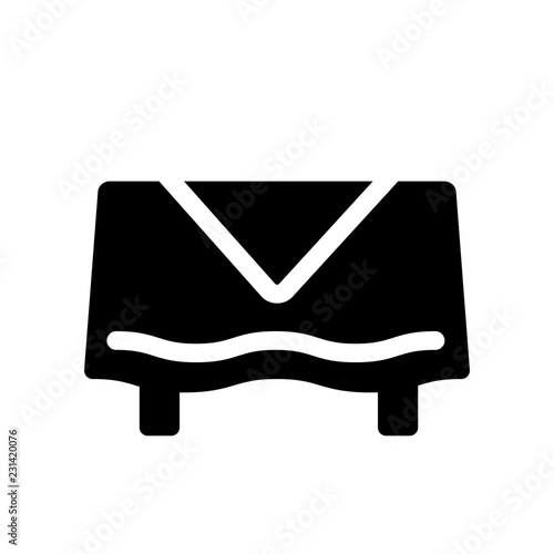 tablecloth icon. Trendy tablecloth logo concept on white background from kitchen collection