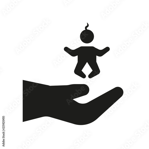 child custody icon. Trendy child custody logo concept on white background from law and justice collection