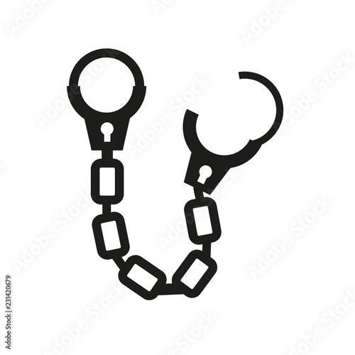 Handcuffs icon. Trendy Handcuffs logo concept on white background from law and justice collection