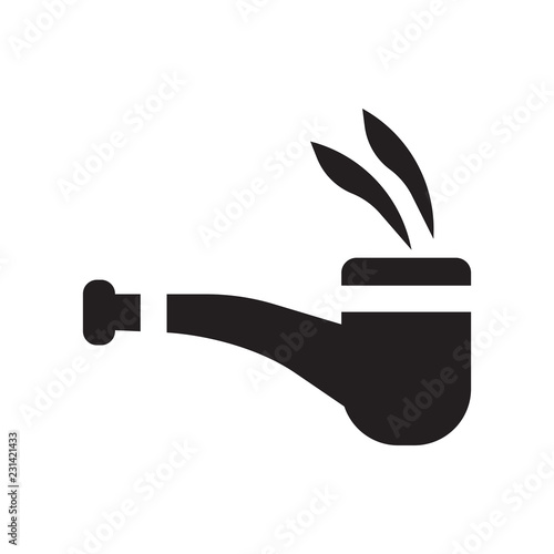 smoke Pipe icon. Trendy smoke Pipe logo concept on white background from Luxury collection