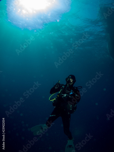 submariner under the ocean © Javier