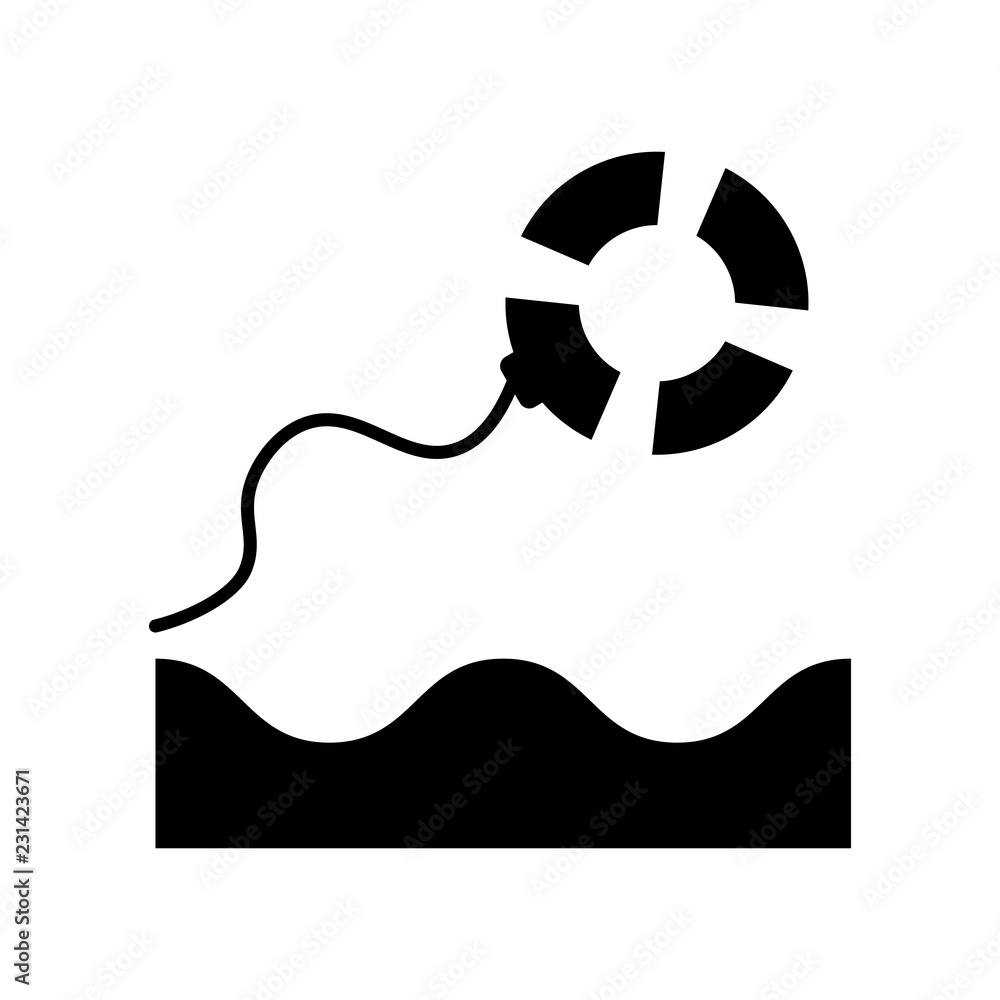 Life preserver icon. Trendy Life preserver logo concept on white