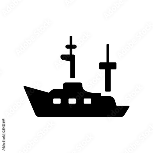 Frigate icon. Trendy Frigate logo concept on white background from Nautical collection