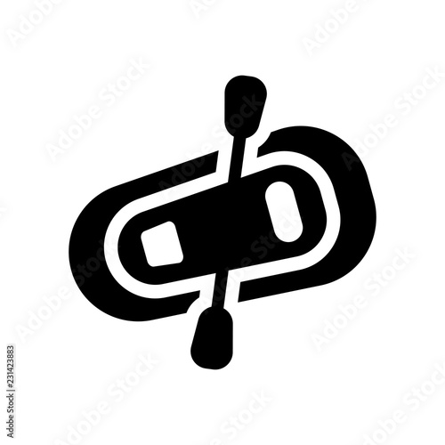 Rubber Raft icon. Trendy Rubber Raft logo concept on white background from Nautical collection