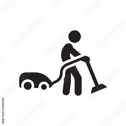 Vacuum cleaning icon. Trendy Vacuum cleaning logo concept on white background from People collection