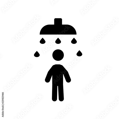 Islamic Ghusl icon. Trendy Islamic Ghusl logo concept on white background from Religion collection