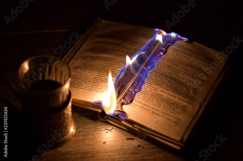 burning book