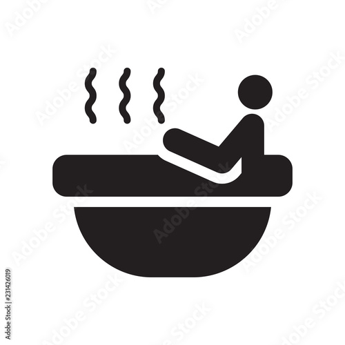 Irish steam bath icon. Trendy Irish steam bath logo concept on white background from sauna collection