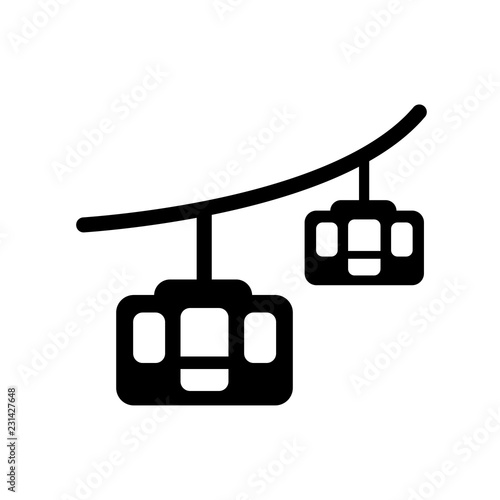 chairlift icon. Trendy chairlift logo concept on white background from Transportation collection