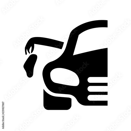 litter car icon. Trendy litter car logo concept on white background from Transportation collection