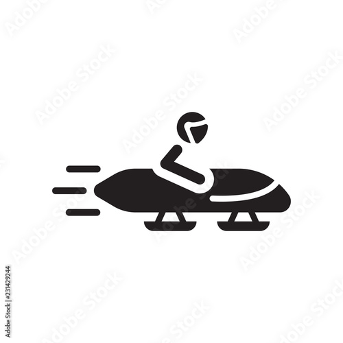 Bobsled icon. Trendy Bobsled logo concept on white background from Winter collection