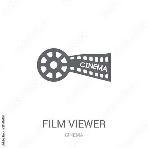 Film viewer icon. Trendy Film viewer logo concept on white background from Cinema collection