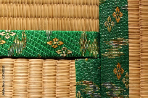 Canvas Print Closeup of Japanese tatami mats