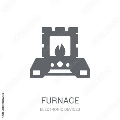 furnace icon. Trendy furnace logo concept on white background from Electronic Devices collection