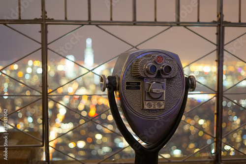 エンパイヤステートビルの望遠鏡