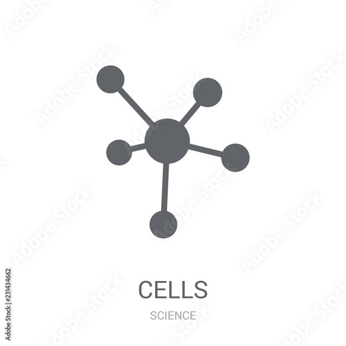 Cells icon. Trendy Cells logo concept on white background from Science collection