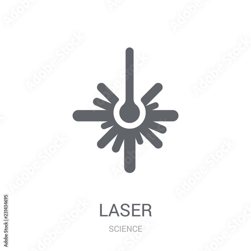 Laser icon. Trendy Laser logo concept on white background from Science collection