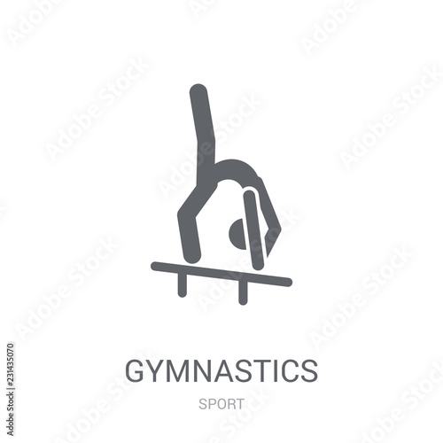 Gymnastics icon. Trendy Gymnastics logo concept on white background from Sport collection